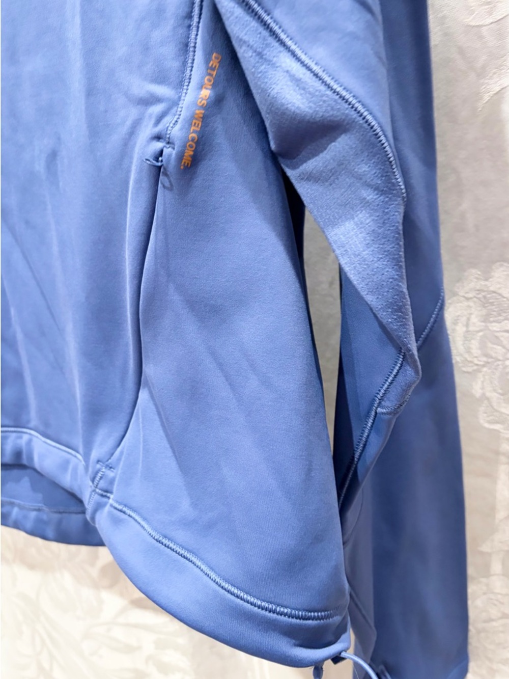 New LULULEMON Blue Detours Welcome Half Zip Stretch Fleece Top 6 - Picture 2 of 5